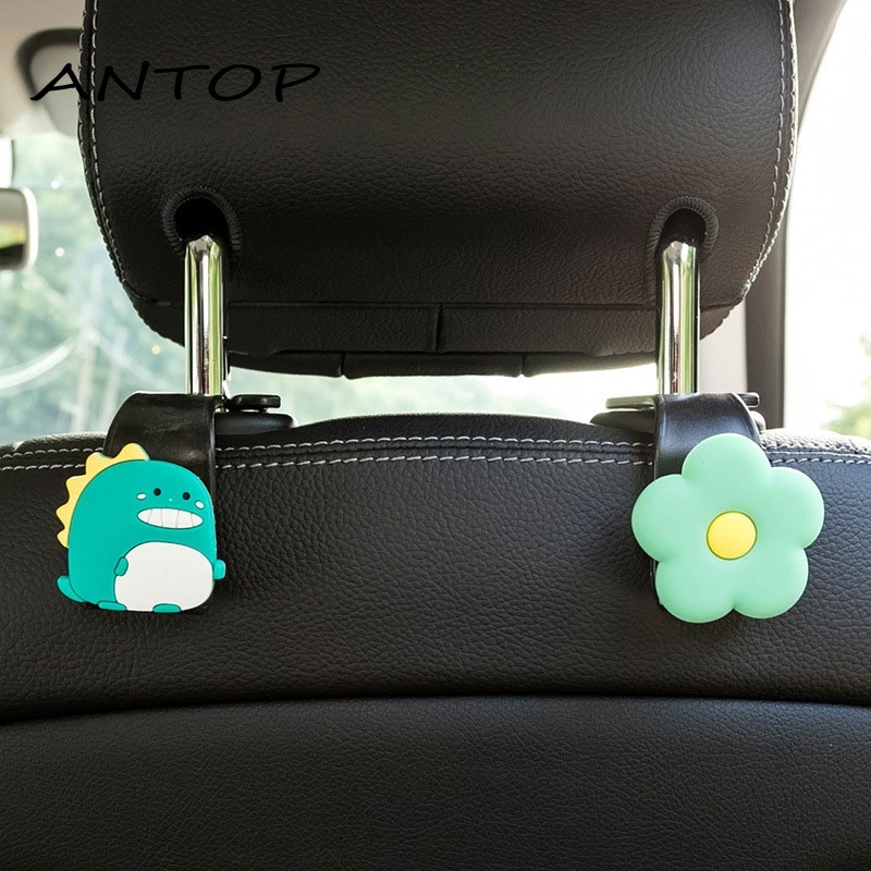 Cartoon Cute Car Rear Seat Hook Headrest Clothing Multifunctional Storage Hook ANTOP