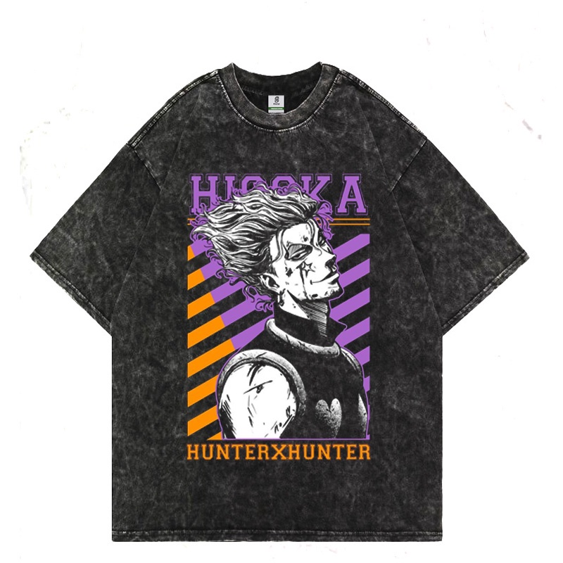 Hisoka Morow Style Oversized Washing Tee T-shirt