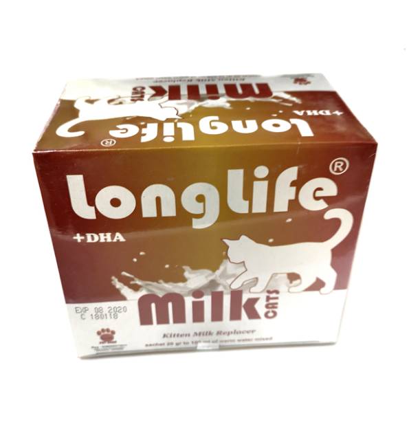 LONGLIFE MILK BABY CAT @ 1 box coklat / raid all / susu kitten anak kucing / petshop