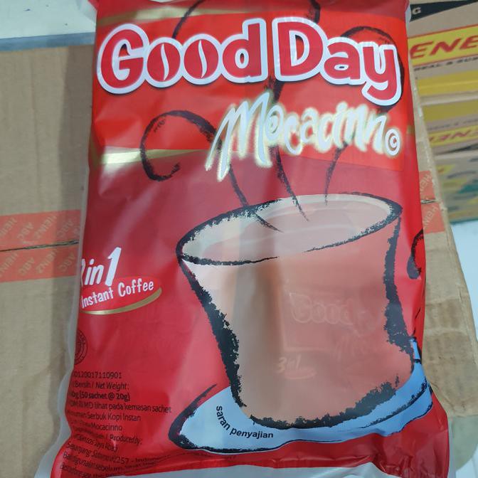 

Kopi Good Day Mocacinno 1 Pak isi 50 Sachet @20 Gram - Good Day Merah