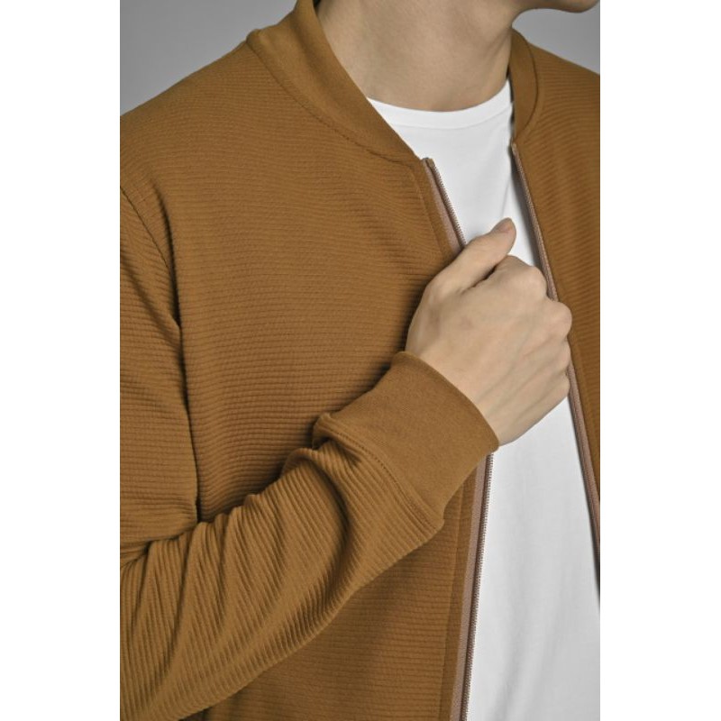 OTTOMAN BOMBER JACKET uk. L Light Brown by male.id