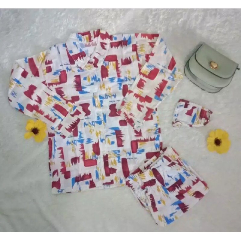 setelan rayon motif nagita