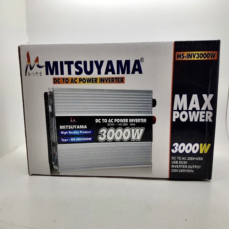 Mitsuyama MS-INV3000W Inverter DC to Ac 220C USB DC 5V 3000 Watt Original