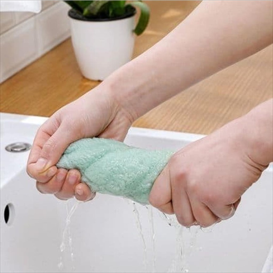 [ABJ] Kain Lap Dapur Microfiber Anti Minyak Kain Lap Cuci Piring Microfiber