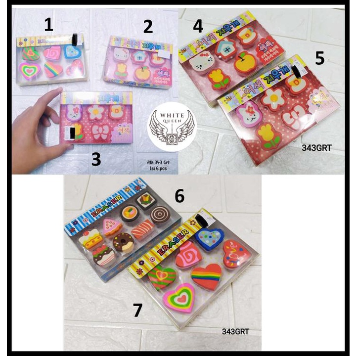 

Penghapus Pensil Set Penghapus Lucu