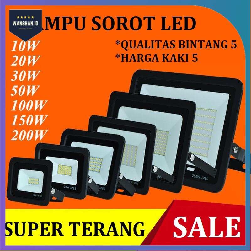 [WS]  LAMPU SOROT led / tembak / LED 10W LED 20W LED 30W LED 50W SOROT PHILIPS MODEL