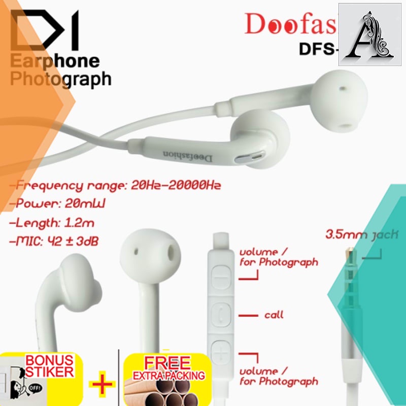 

Promo Handsfree - Earphone + Mic - DOOFASHION - D1