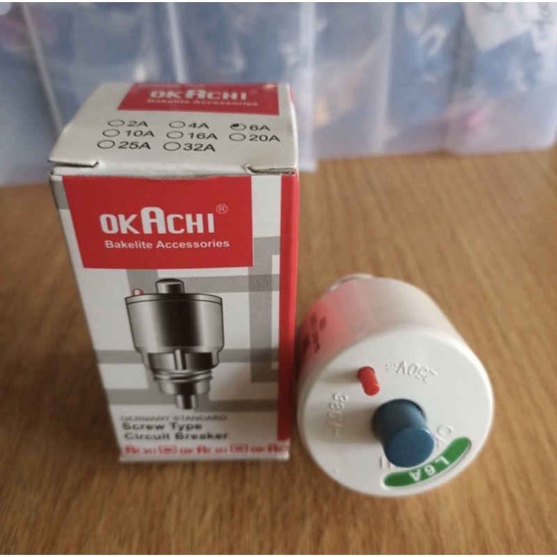 Sekring Listrik Otomatis 4a 6a 10a Okachi