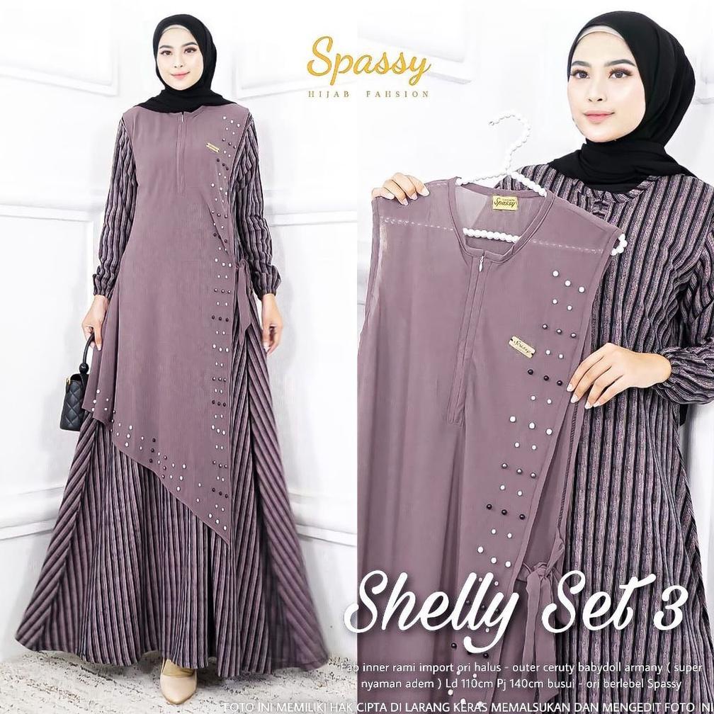 Barang Bagus Shelly Set / Shelly Set 2 / Shelly Set 3 / Shelly Set 4 / Gamis Set / Maxi Dress Harga 