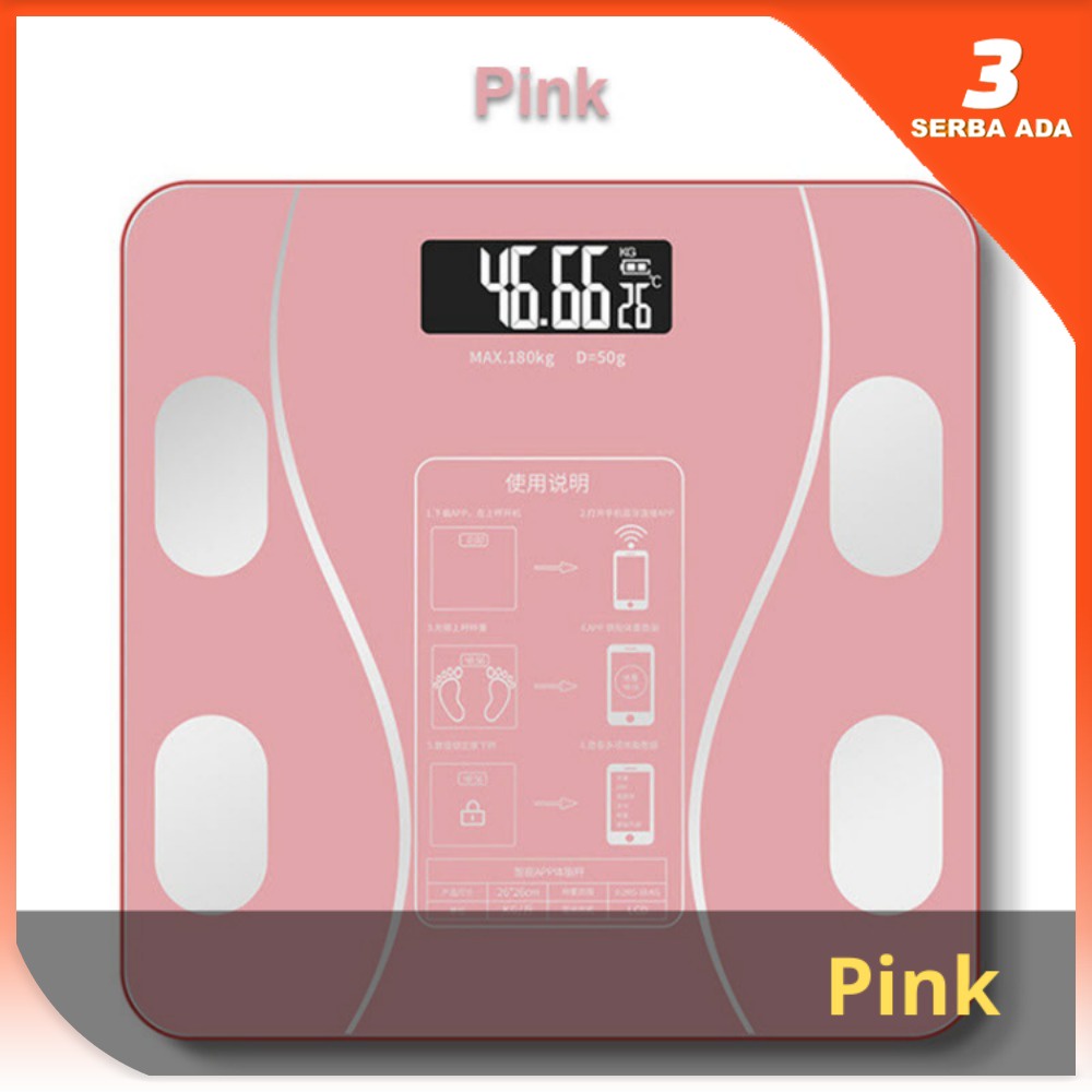 Timbangan Badan Digital Body Fat Monitor with App Smart Weight Scale Timbangan Badan