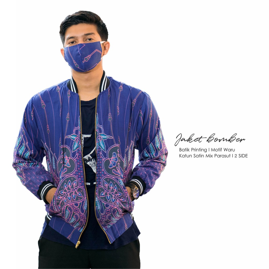 Jaket Batik Pria Waru Bolak Balik Exclusive Faaro