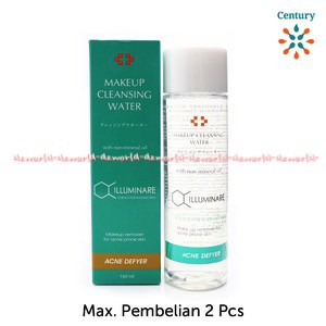 Illuminare Make Up Cleansing Water Acne Defyer 160ml Pembersih MakeUp berbahan dasar air