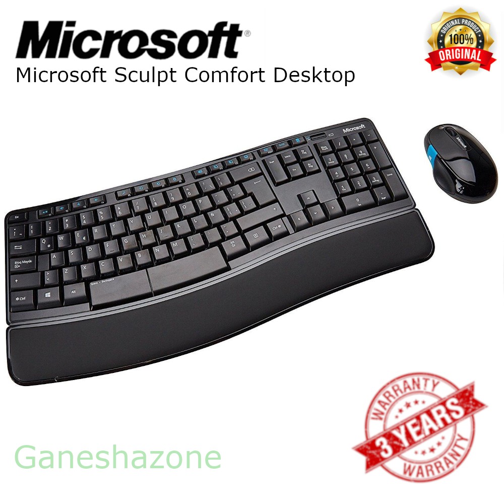 Microsoft Sculpt Comfort Desktop Wireless Keyboard Mouse
