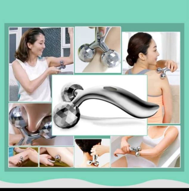 3D MASSAGER ROLLER ALAT PIJAT PENGENCANG PENIRUS WAJAH &amp; PELANGSING TUBUH