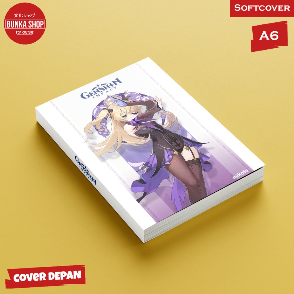 

Pocket Note Game Genshin Impact Fischl Softcover A6 Buku Tulis Catatan Notes Agenda Planner Jurnal