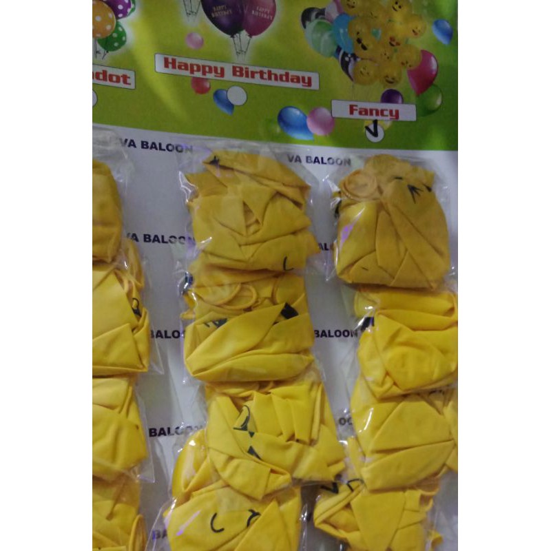 BALON PESTA ISI 5 PCS / BALON MAINAN / BALON ANAK / BALON ULANG TAHUN / BALON EMOJI LUCU