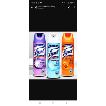 lysol disinfectant spray 340gr readystock ( clearance)