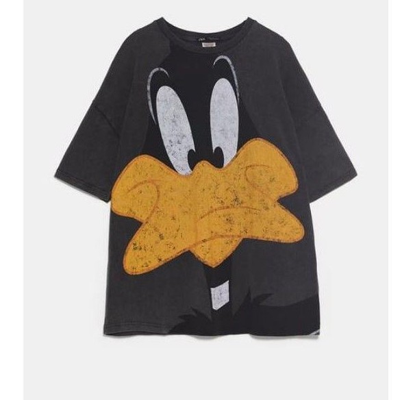 Zara tshirt t shirt kaos lion king looney tunes size L