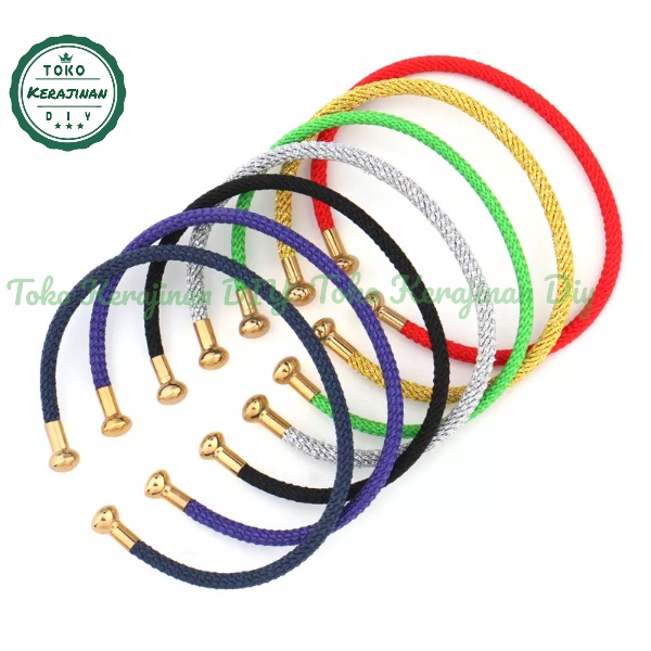 Gelang Tali Kawat Anti Air Waterproof Untuk Liontin Emas