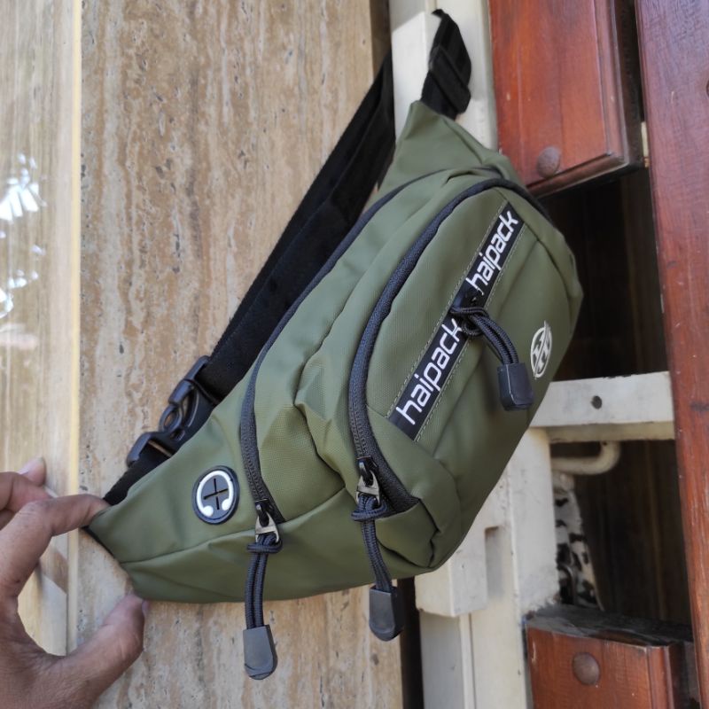 Waist Bag ORIGINAL HA1PCK1 - Tas Selempang Pria Import  HA1PACK Water Proff 89℅