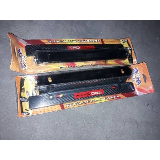 Dudukan Plat Nomor JDM Carbon TRD Calya Sigra