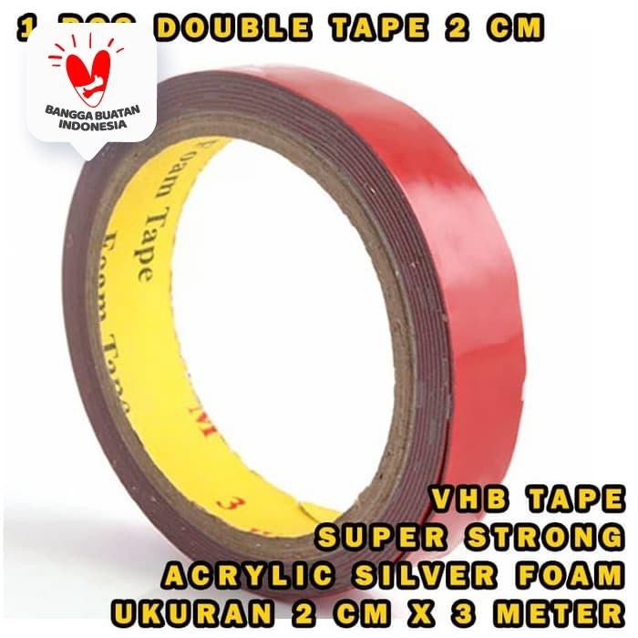 

perekat 3m double tape foam universal 2cm x 3meter