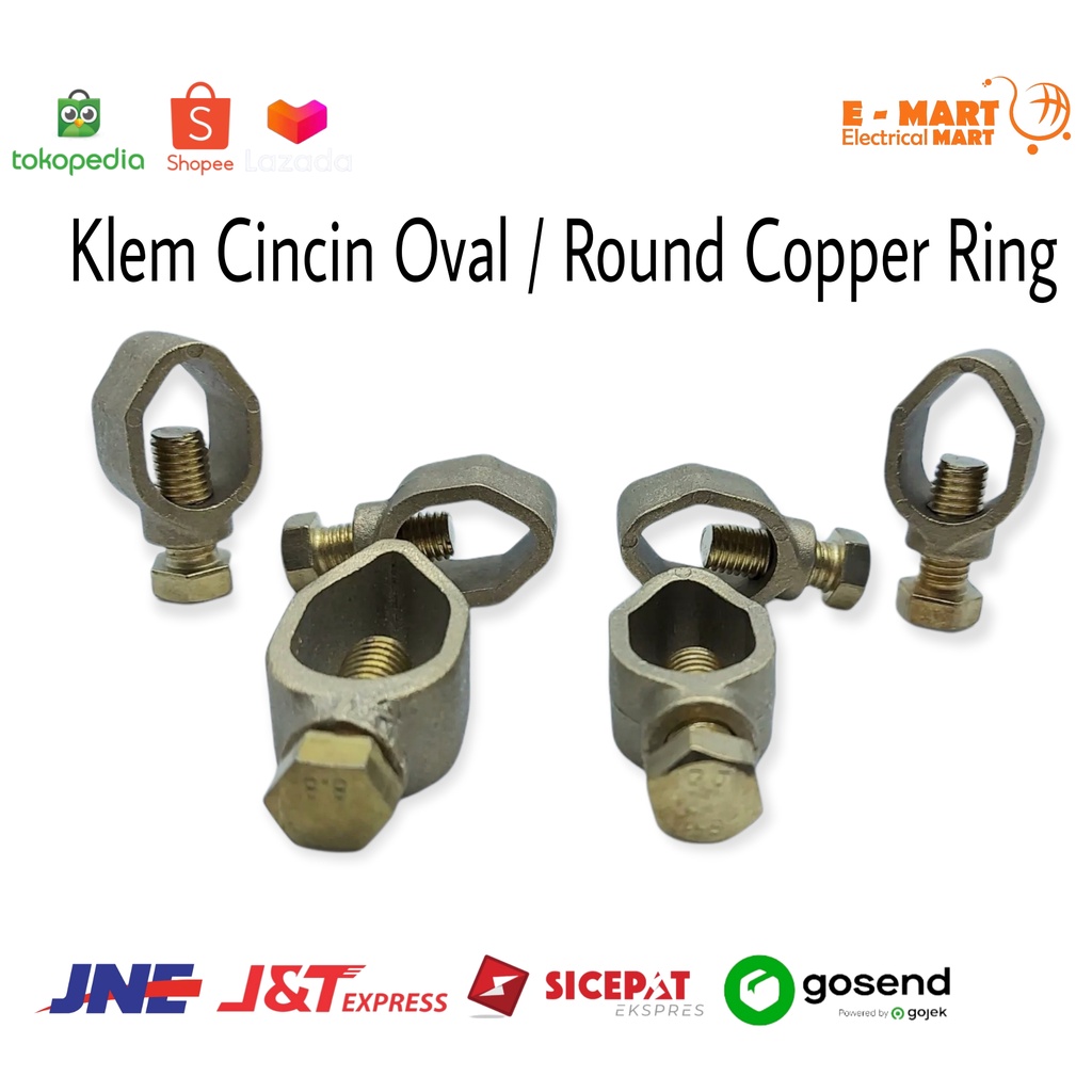 Klem Cincin Oval untum Clamp Grounding