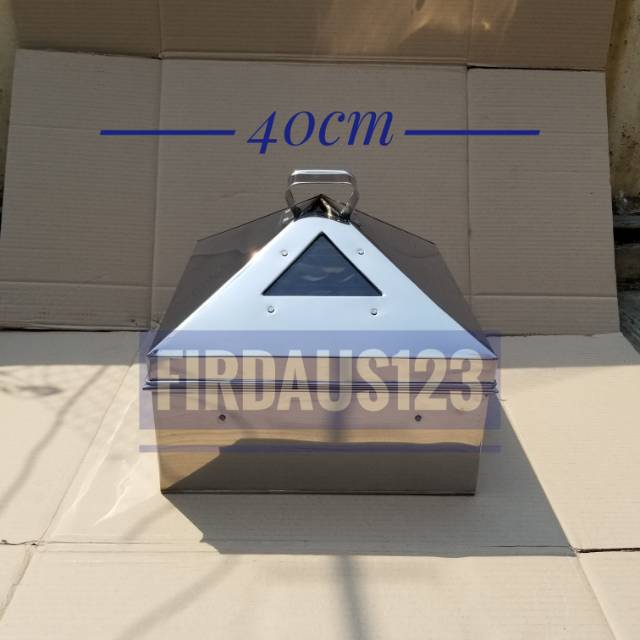 Klakat Kukusan Kotak 40cm 1 Susun Stainless Harga sudah termasuk packing kayu