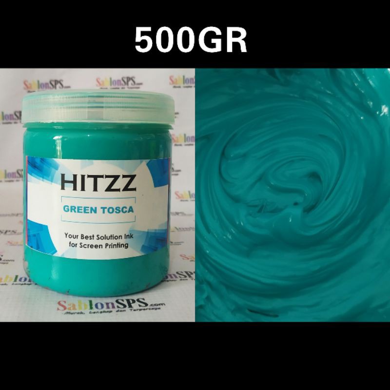 TINTA PLASTISOL GREEN TOSCA DISTRO CLOTHING HITZZ 500GR