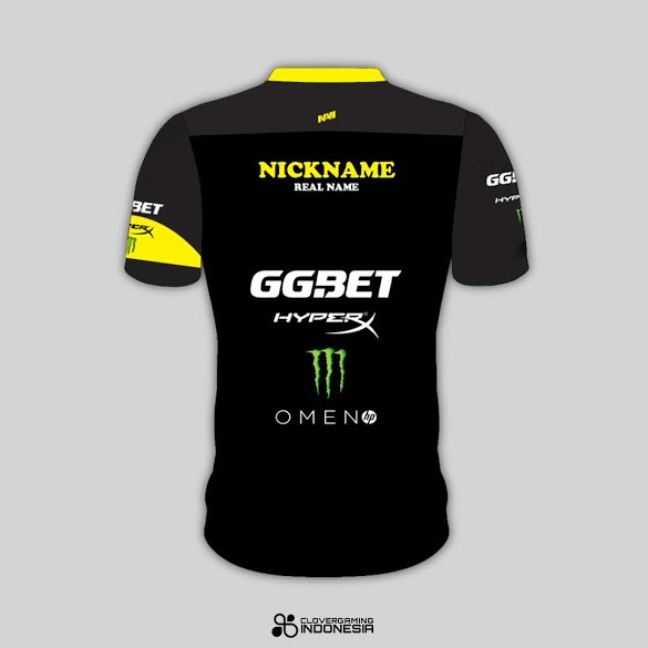 Jersey Natus Vincere 2018 Hitam - Baju Team Gaming