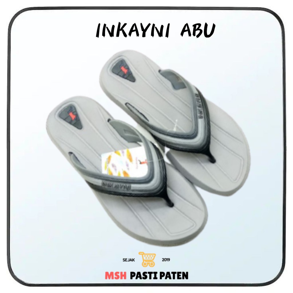 INKAYNI 6008 SIZE 35-44 Sandal jepit karet pria dewasa Sendal murah