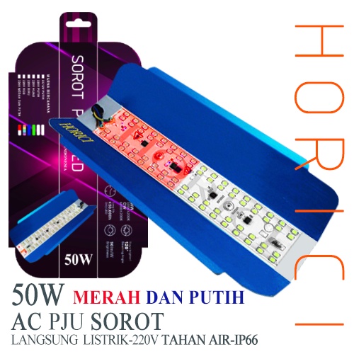 LAMPU JALAN 50W 100W PJU LED SUNLAMP SOROT OUTDOOR PENERANGAN STREET LIGHT/ LAMPU JALAN LED WARNA-WARNI