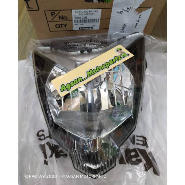 Headlamp lampu depan reflektor ninja rr mono 250 SL z250 sl original Kawasaki