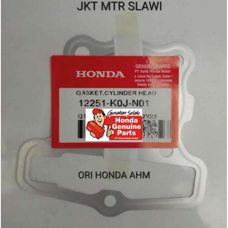 12251 K0J N01 gasket cylinder hed beat K1A dan GENIO asli honda