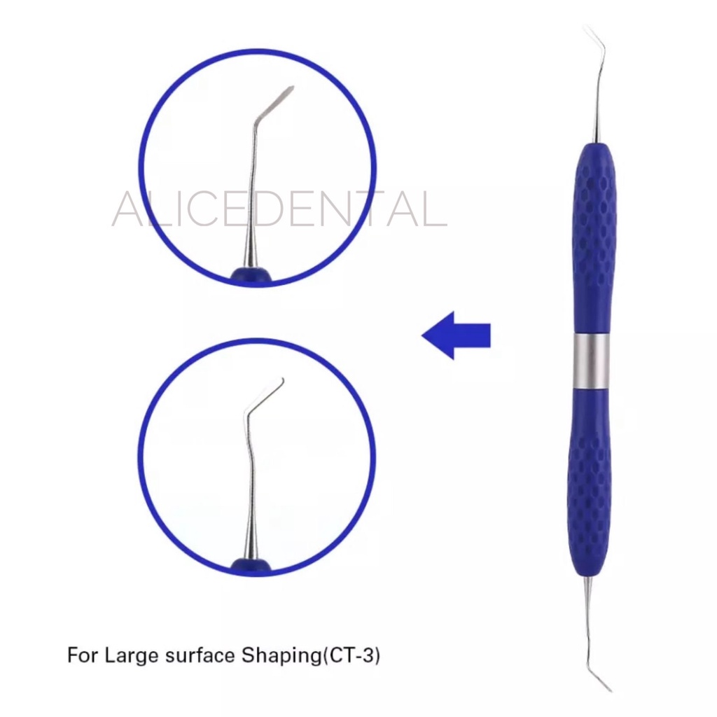 HIGH QUALITY Composite filling instrument titanium anti lengket non sticky dental restorative resin komposit carving instrumen tambal gigi condensa fissura applica misura eccesso modella alat tambal gigi