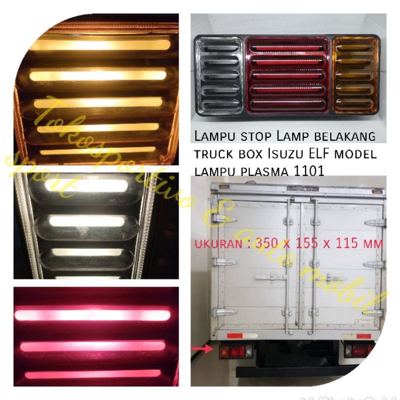 Lampu  stop truck box light bar Isuzu Elf giga traga NMR71 NKR71 model lampu plasma dny 1101