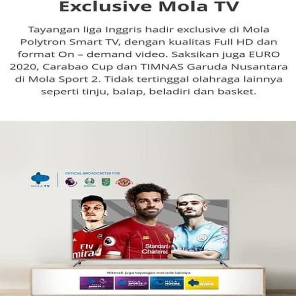 Penawaranspesial POLYTRON PLD-43AS1558 LED MOLA SMART TV 43 INCH Terlaris