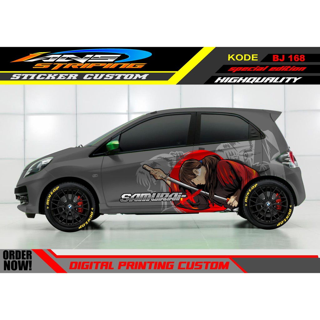 DECAL STICKER MOBIL BRIO SAMURAI