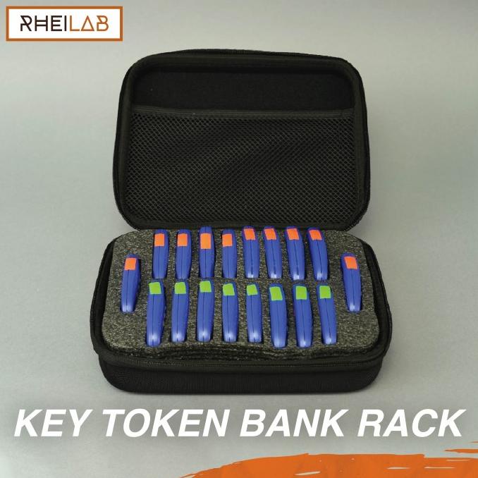 

Office & Stationery | Document Organizer | Tas Penyimpanan Key Token Bank Rack Foam Portable- Size S (18 Token) | Best Seller