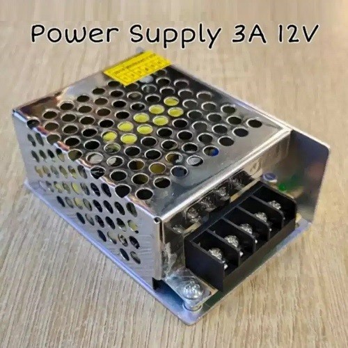 Power Supply 12v 3A Jaring CCTV LED AC 220v to DC 12v 3A Adaptor PSU Lampu Led Switching