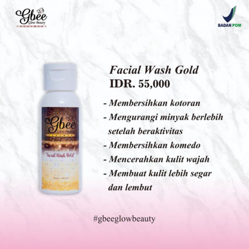 [Miffglow] GBEE GLOW BEAUTY Paket kinclong gold / Pemutih aman BPOM