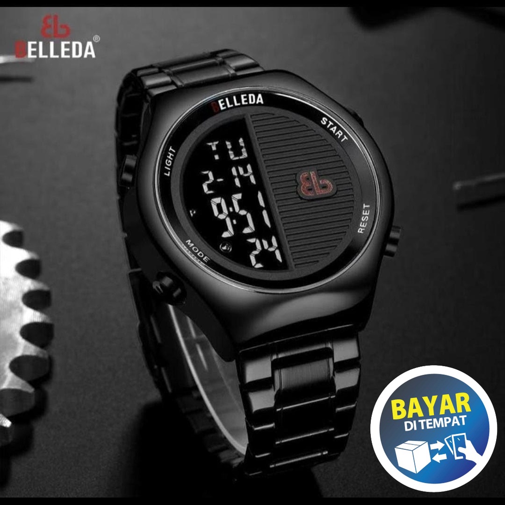 Jam Tangan BELLEDA B 9275B Original | Jam ORI Anti Air | COD Digital | Tali Rantai