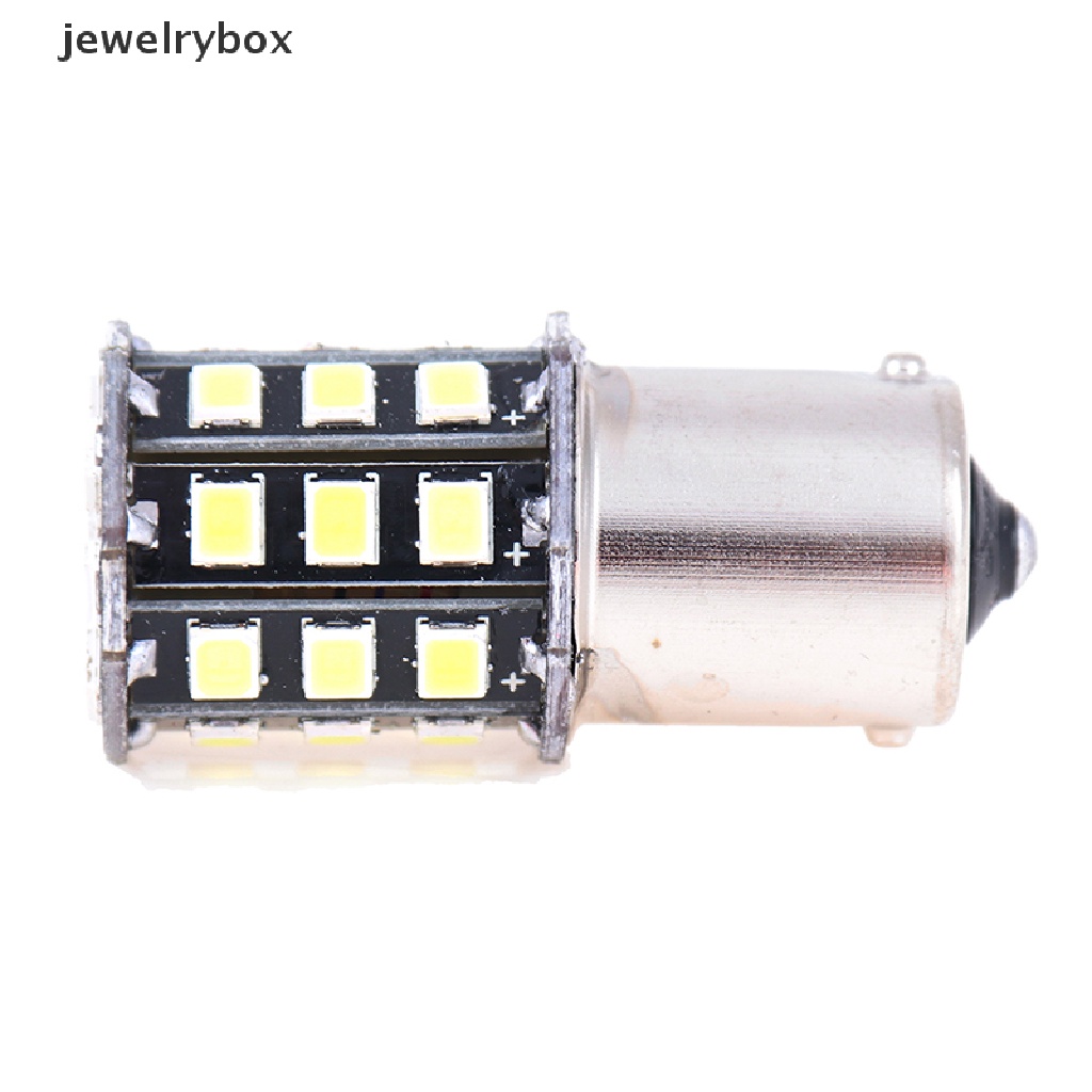 (Box) 4 Pcs Bola Lampu LED 1156 BA15S 2835 33-SMD Warna Putih Untuk Sinyal Sein / Rem Mobil