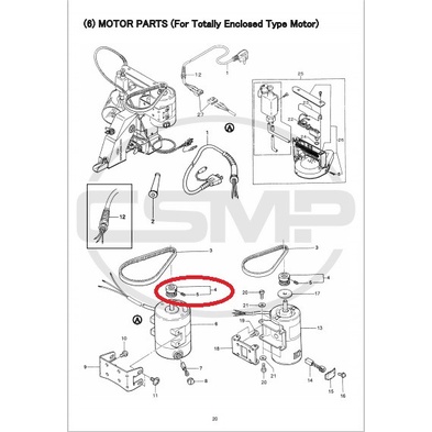 241083 Pulley Poli Mesin Jahit Karung NP7A / NP-7A