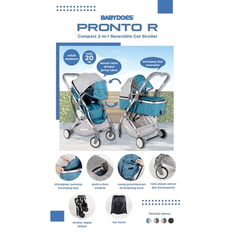 Stroller Babydoes Pronto R  / Stroller Pronto R+ / Stroller Dumont+ ch-4143