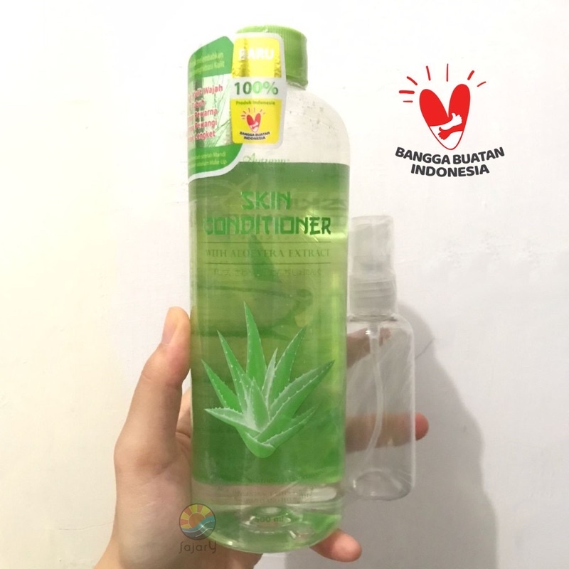 ASLI BPOM 500ML SKIN CONDITIONER WITH ALOE VERA EXTRACT UNTUK MENJAGA KESEGARAN KULIT HATOMUGI ALOEVERA