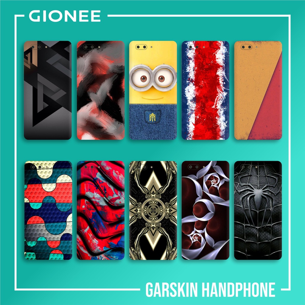 GIONEE S10 SKIN GARSKIN CASE PROTECTOR DAPAT 2 PCS FREE CUSTOM GAMBAR BEBAS BISA COD