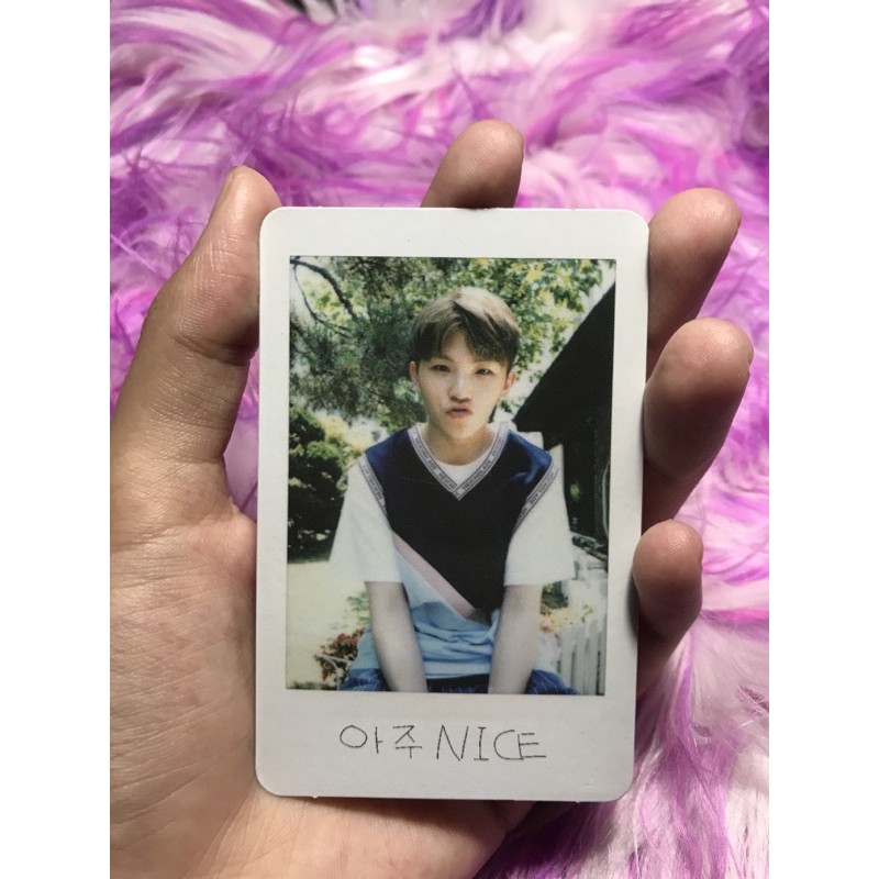 photocard woozi seventeen aju nice BOOKED nizaismi