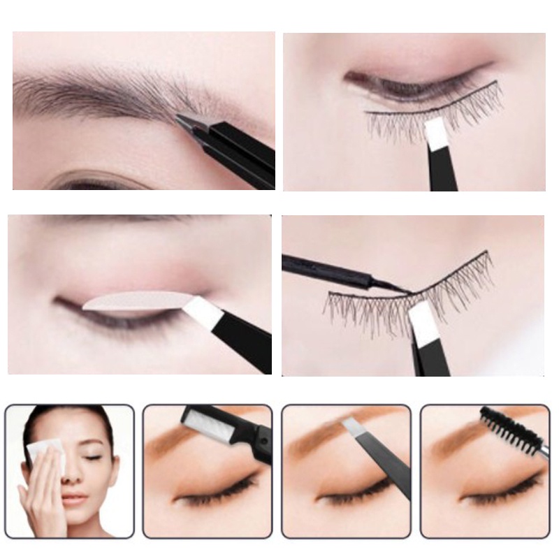 Pinset Penjepit Alis Bahan Stainless Steel Untuk Alat Makeup Kecantikan