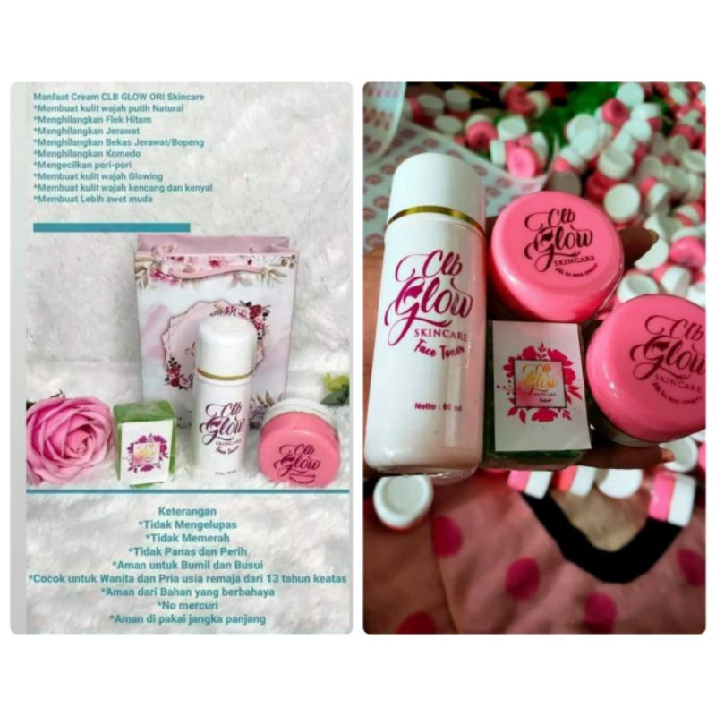 clb glow skincare 1 paket